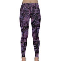 Purple Town Yoga Leggings  by Valentinaart