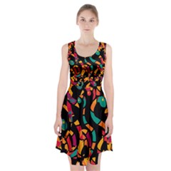 Colorful Snakes Racerback Midi Dress