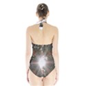 Sun rays through white cherry blossoms Halter Swimsuit View2