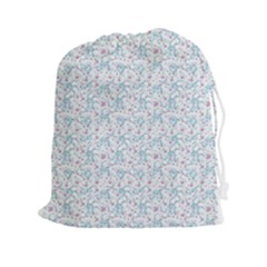 Intricate Floral Collage  Drawstring Pouches (xxl)