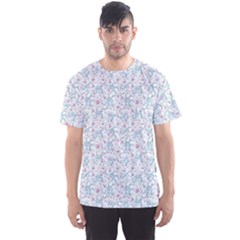 Intricate Floral Collage  Men s Sport Mesh Tee