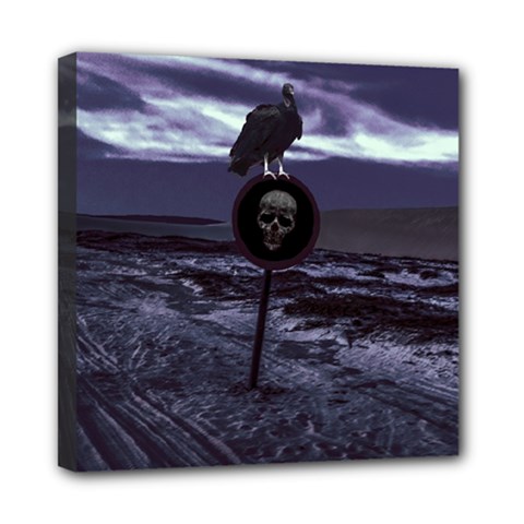 Death Road Dark Scene Mini Canvas 8  X 8  by dflcprints