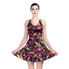 Colorful Dragonflies Design Reversible Skater Dress by Valentinaart