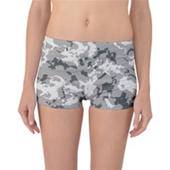 Winter Camouflage Reversible Boyleg Bikini Bottoms