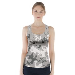 Winter Camouflage Racer Back Sports Top