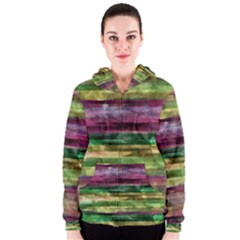 Colorful Marble Women s Zipper Hoodie by Valentinaart