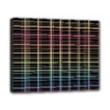 Neon plaid design Canvas 10  x 8  View1