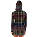 Neon plaid design Women s Long Sleeve Hooded T-shirt View2