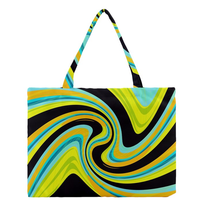 Blue and yellow Medium Tote Bag