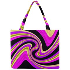 Pink And Yellow Mini Tote Bag by Valentinaart