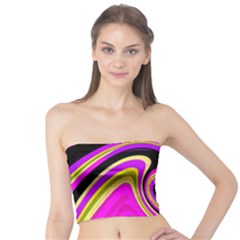 Pink And Yellow Tube Top by Valentinaart