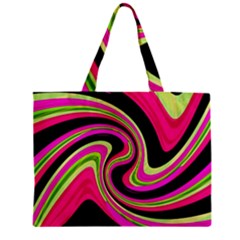 Magenta And Yellow Zipper Mini Tote Bag by Valentinaart