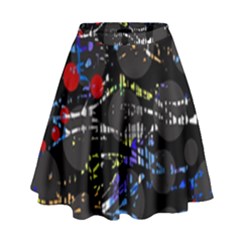 Blue Confusion High Waist Skirt by Valentinaart