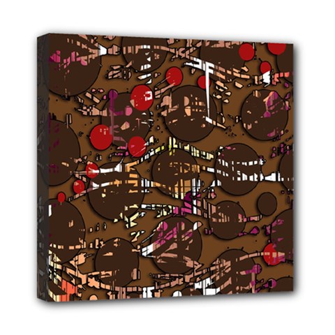 Brown Confusion Mini Canvas 8  X 8  by Valentinaart