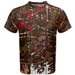 Brown Confusion Men s Cotton Tee by Valentinaart