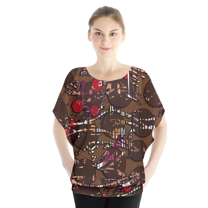 Brown confusion Blouse