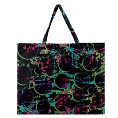 Graffiti Style Design Zipper Large Tote Bag by Valentinaart