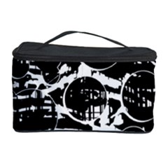 Black And White Confusion Cosmetic Storage Case by Valentinaart