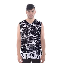 Black And White Confusion Men s Basketball Tank Top