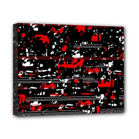 Red Symphony Canvas 10  X 8  by Valentinaart