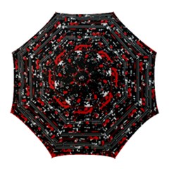 Red Symphony Golf Umbrellas by Valentinaart