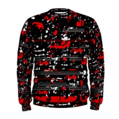 Red Symphony Men s Sweatshirt by Valentinaart