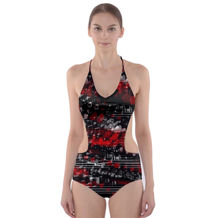 Bed eyesight Cut-Out One Piece Swimsuit