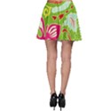 Green Organic Abstract Skater Skirt View2