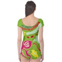 Green Organic Abstract Boyleg Leotard  View2