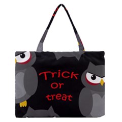 Trick Or Treat - Owls Medium Zipper Tote Bag by Valentinaart