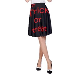 Trick Or Treat 2 A-line Skirt by Valentinaart