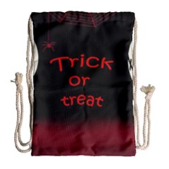 Trick Or Treat 2 Drawstring Bag (large) by Valentinaart