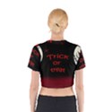 Trick or treat 2 Cotton Crop Top View2