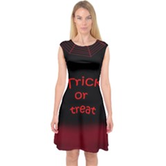 Trick Or Treat 2 Capsleeve Midi Dress by Valentinaart