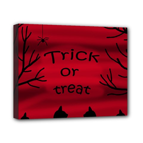 Trick Or Treat - Black Cat Canvas 10  X 8  by Valentinaart