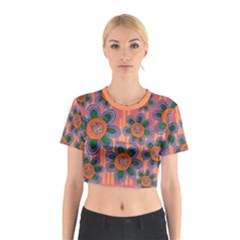 Colorful Floral Dream Cotton Crop Top