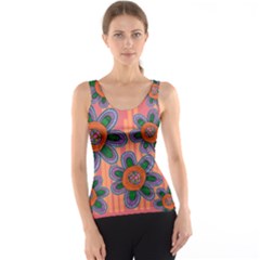 Colorful Floral Dream Tank Top by DanaeStudio