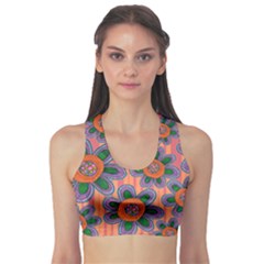 Colorful Floral Dream Sports Bra