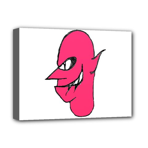 Devil Face Character Illustration Deluxe Canvas 16  X 12   by dflcprints