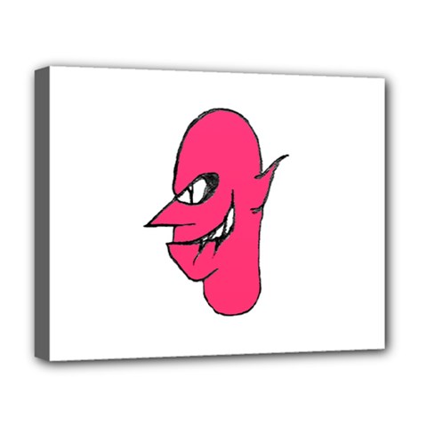 Devil Face Character Illustration Deluxe Canvas 20  X 16   by dflcprints