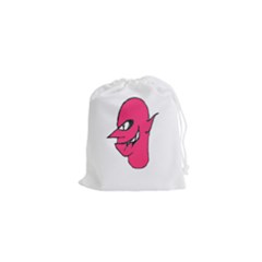 Devil Face Character Illustration Drawstring Pouches (xs)  by dflcprints