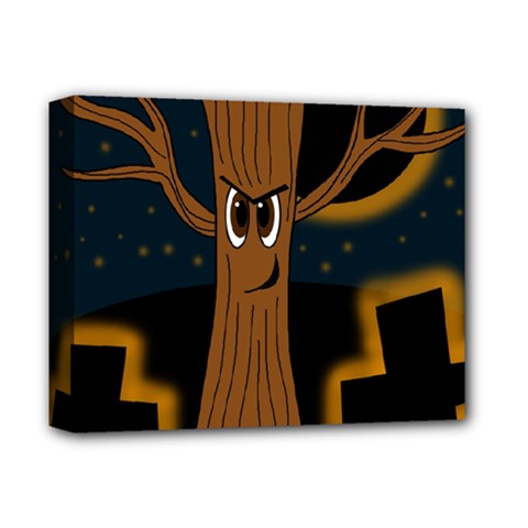 Halloween - Cemetery Evil Tree Deluxe Canvas 14  X 11  by Valentinaart