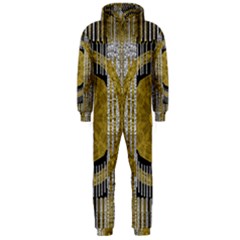 Silver And Gold Is The Way To Luck Hooded Jumpsuit (men)  by pepitasart