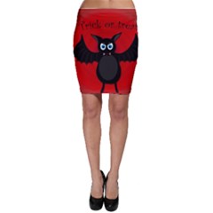 Halloween Bat Bodycon Skirt by Valentinaart