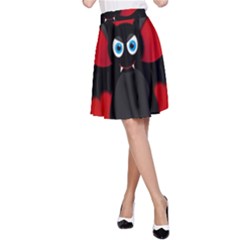 Halloween Bat A-line Skirt by Valentinaart