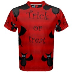 Halloween Bats  Men s Cotton Tee by Valentinaart