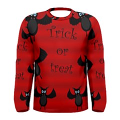 Halloween Bats  Men s Long Sleeve Tee by Valentinaart