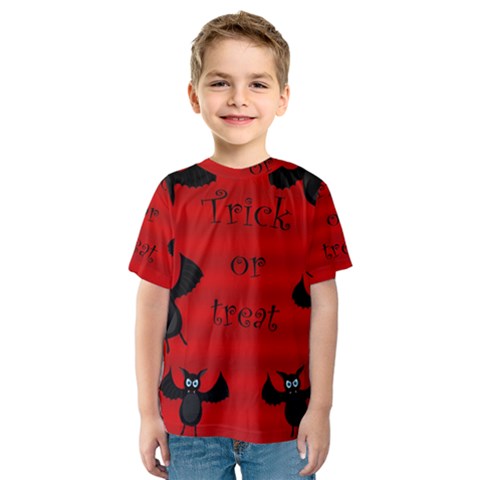 Halloween Bats  Kids  Sport Mesh Tee by Valentinaart