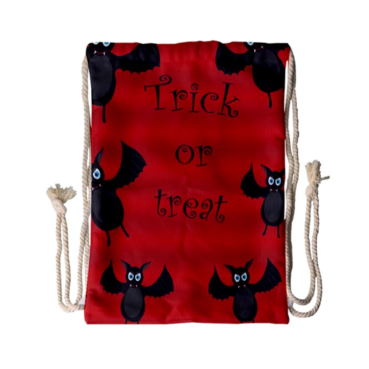 Halloween bats  Drawstring Bag (Small)