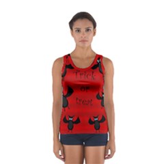 Halloween Bats  Women s Sport Tank Top  by Valentinaart